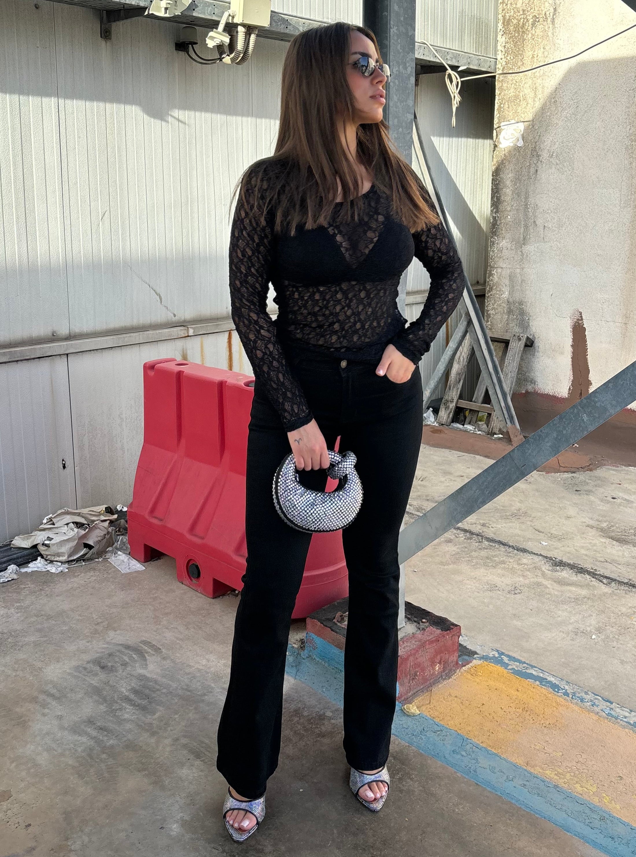 JEANS SKINNYZAMPA BLACK