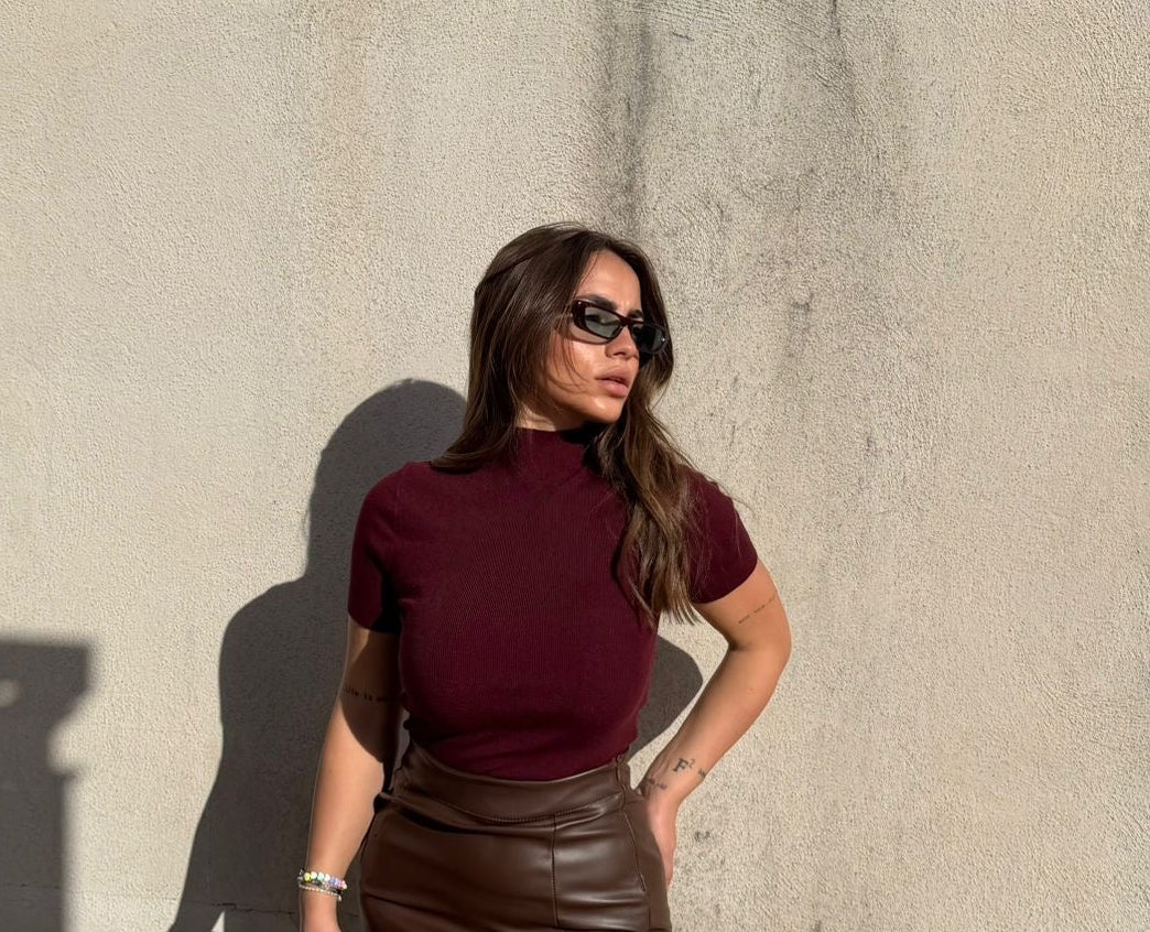 MAGLIA LUCYA BORDEAUX