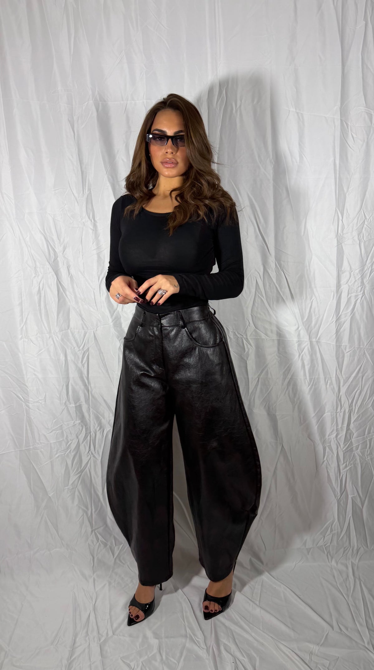 PANTALONE MINIMAL NERO