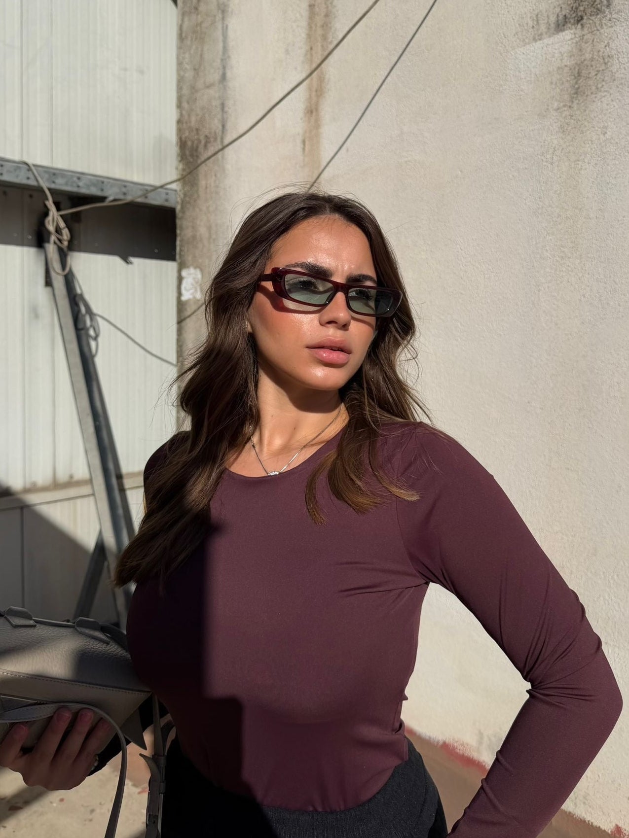 MAGLIA LOREN BORDEAUX