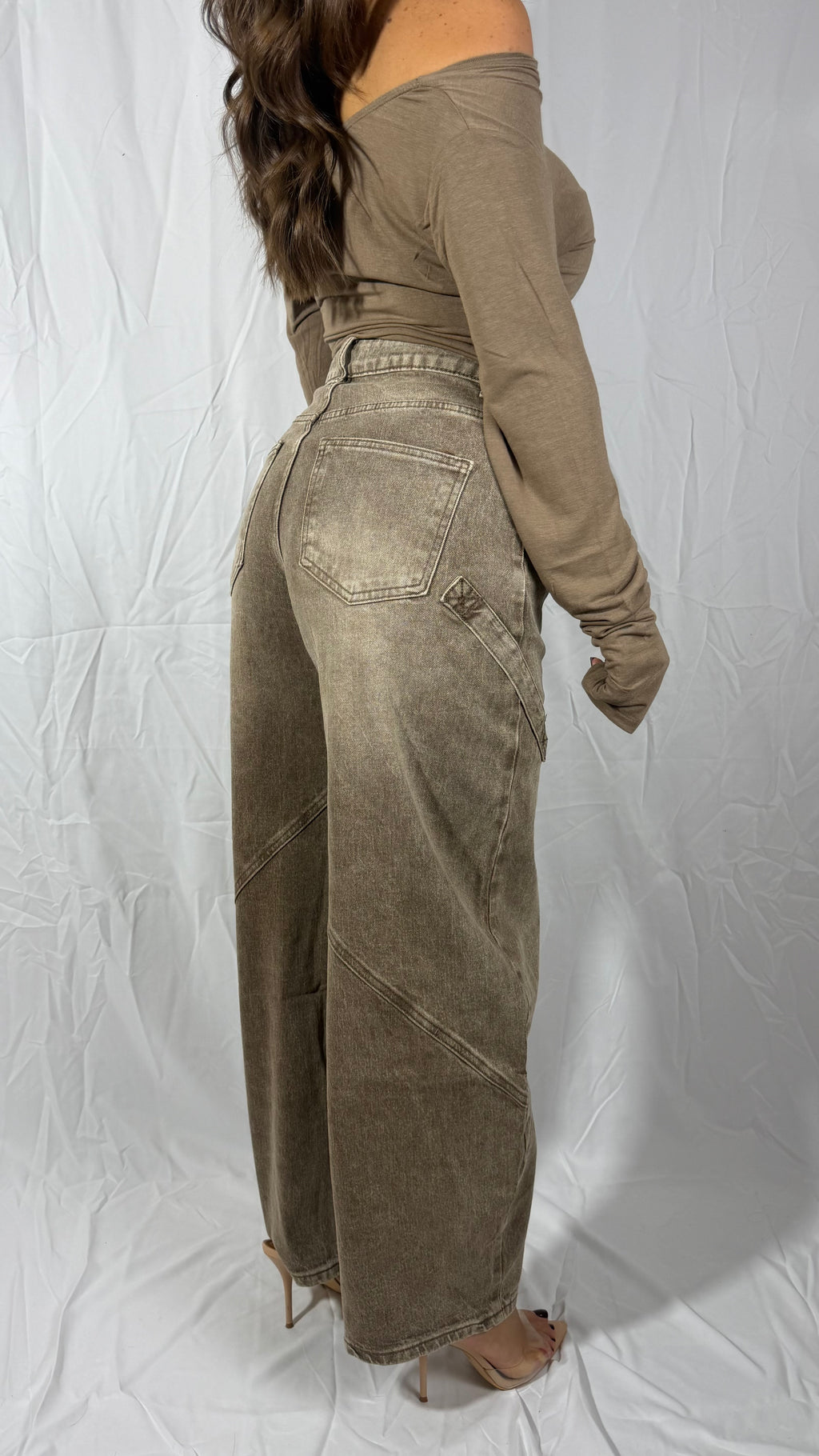 JEANS MIRAYA MARRONE