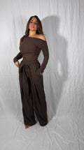 PANTALONE GILDA MARRONE