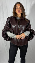 GIACCA ECOPUFF BORDEAUX