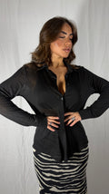 MAGLIA CAMICIA LIA NERA