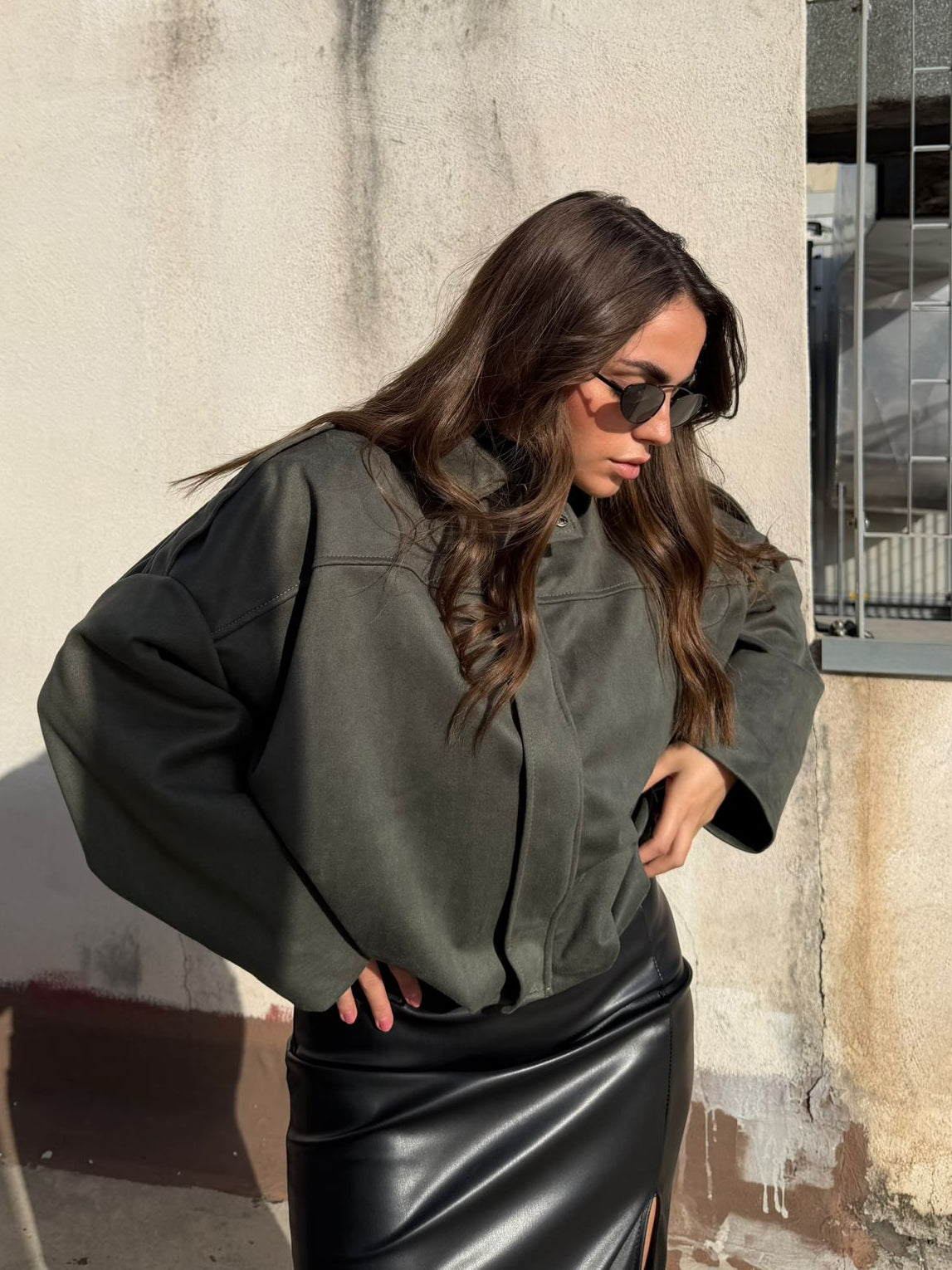 BOMBER MOOD ZARA GREEN